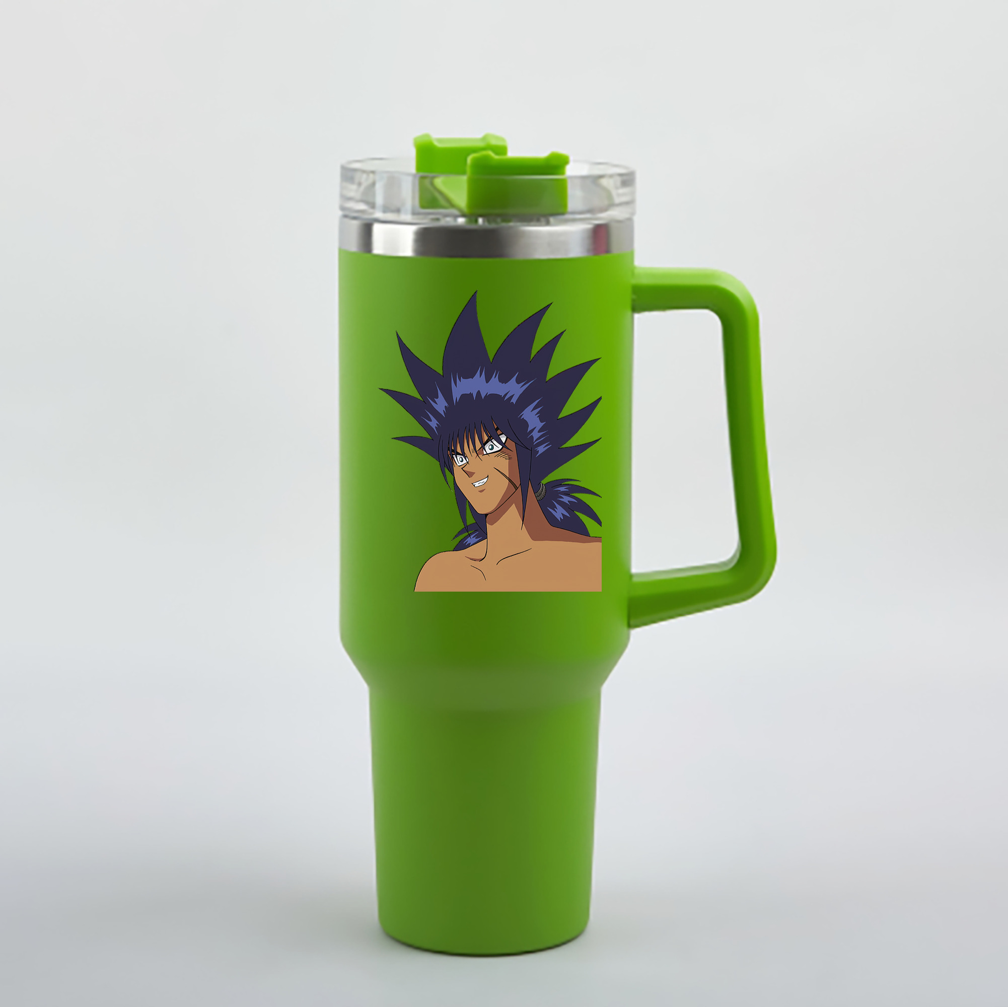 （画像用） 遊☆戯☆王 Yu-Gi-Oh! 1200mL車用タンブラー - クリスタルステッカー（プラスチックストロー付き）